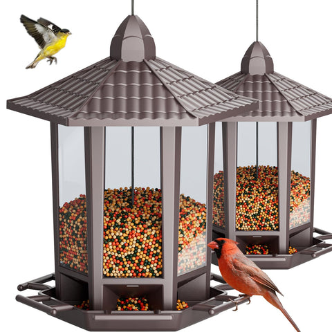 Birdream pagoda feeder with easy assembly for quick outdoor setup.