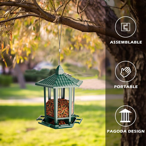 Birdream pagoda wide opening simplifies refilling and reduces spills