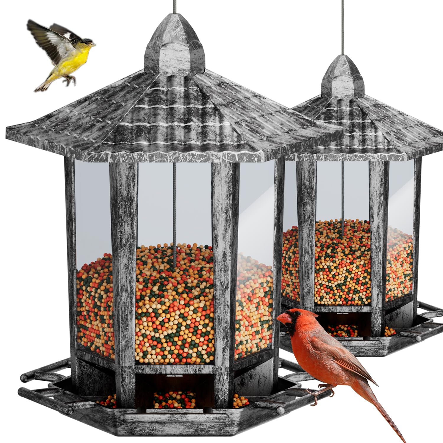 Birdream retro pagoda feeder assembly demonstrates quick setup for home gardens