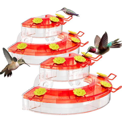 Birdream two-pack window hummingbird feeders attract hummers and offer up-close viewing from indoors.
