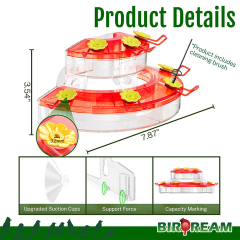 Birdream durable plastic design withstands weather and outdoor use