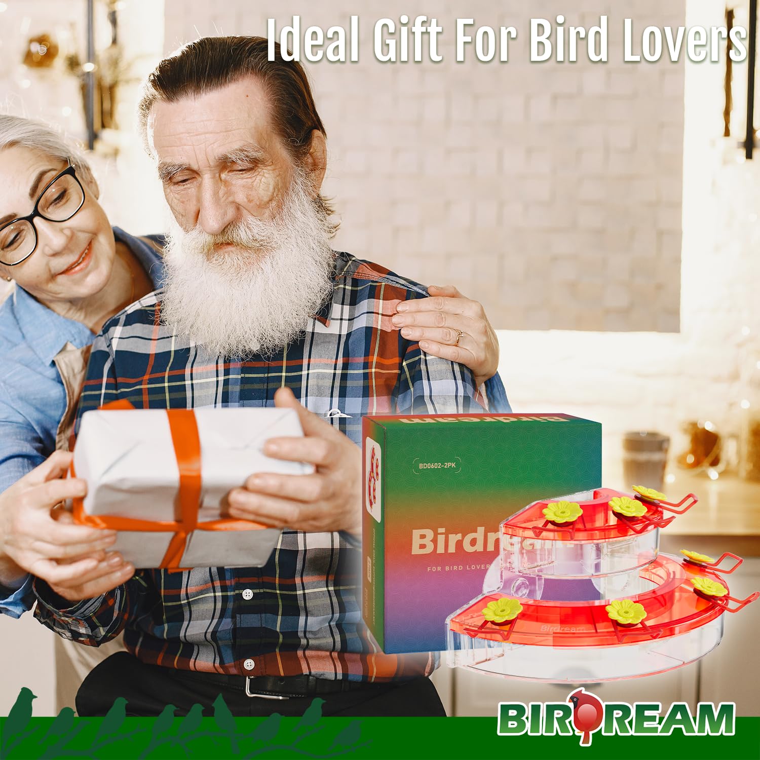 Birdream gift-ready hummingbird feeder appeals to nature-loving window watchers