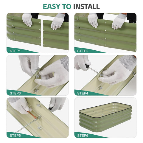 BIRDSINYARD bracing rods add stability for heavier soil and plants.