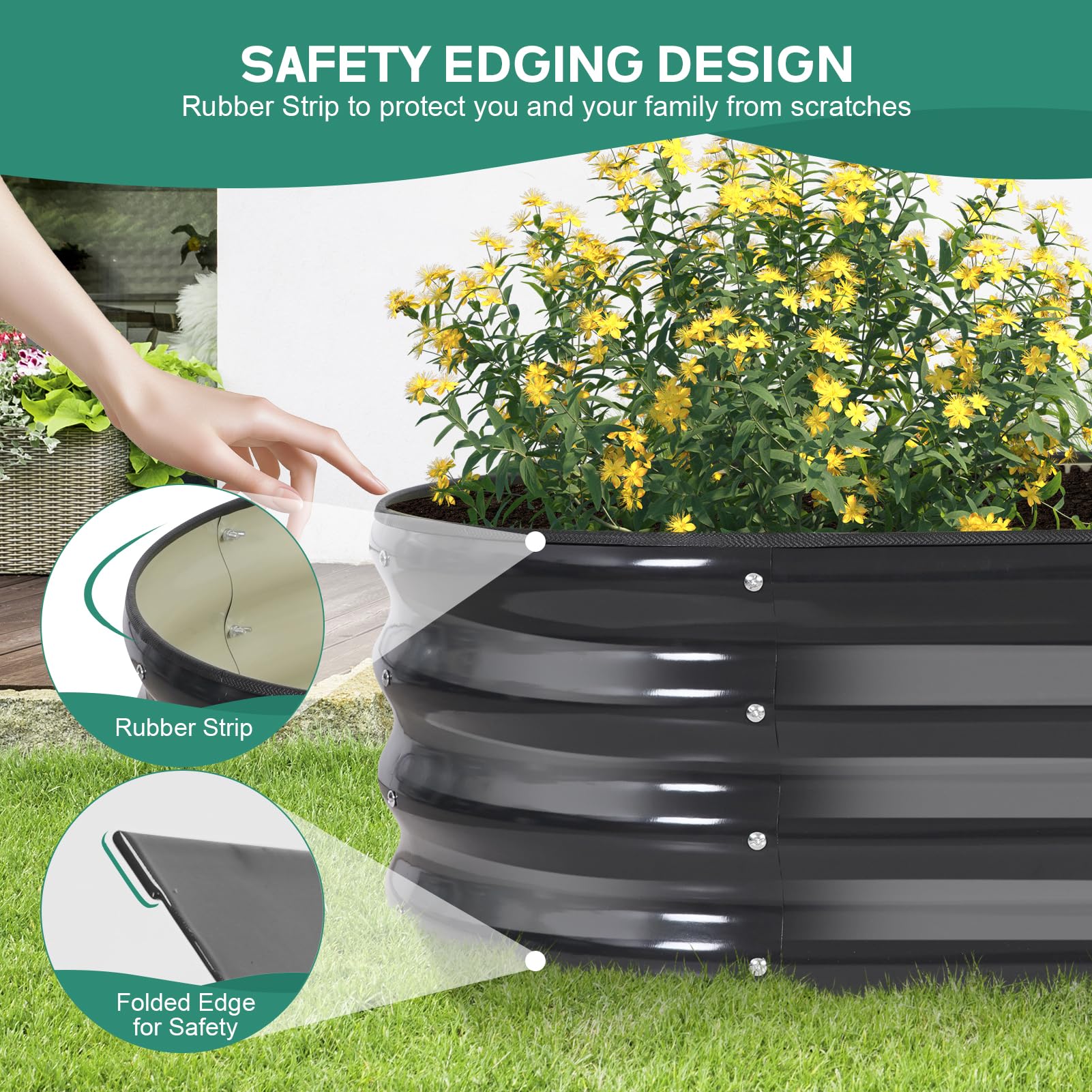 BIRDSINYARD easy assembly with included tools speeds up garden box setup.
