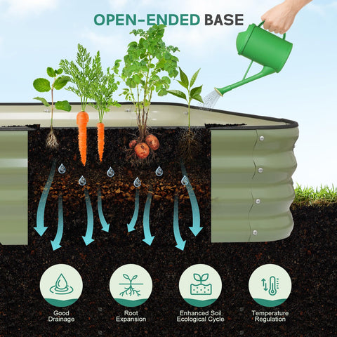 BIRDSINYARD easy-assembly instructions facilitate quick garden bed setup.
