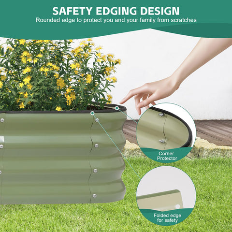BIRDSINYARD folding-edge safety feature shown to prevent scratches during setup.
