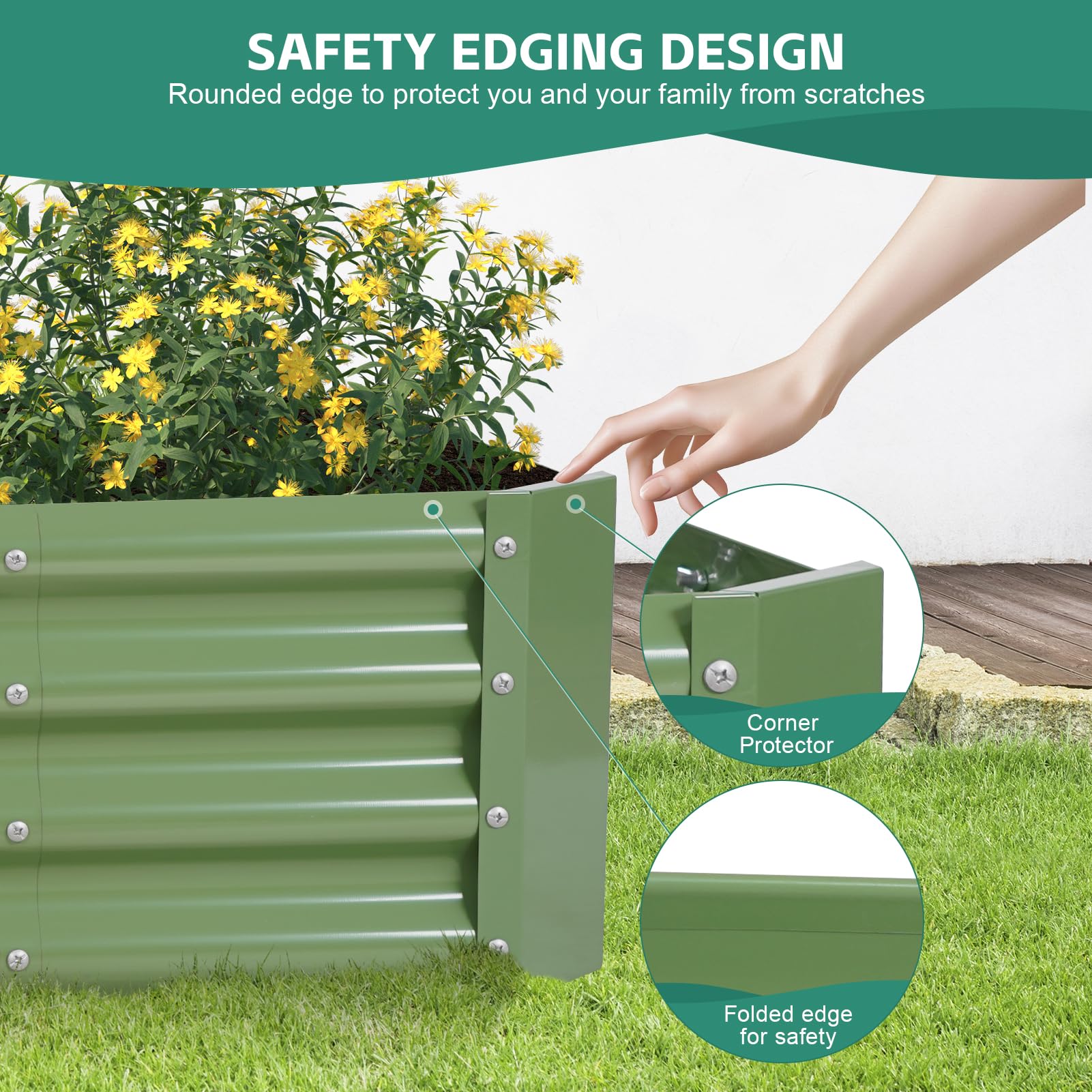 BIRDSINYARD included gardening gloves for comfortable setup.