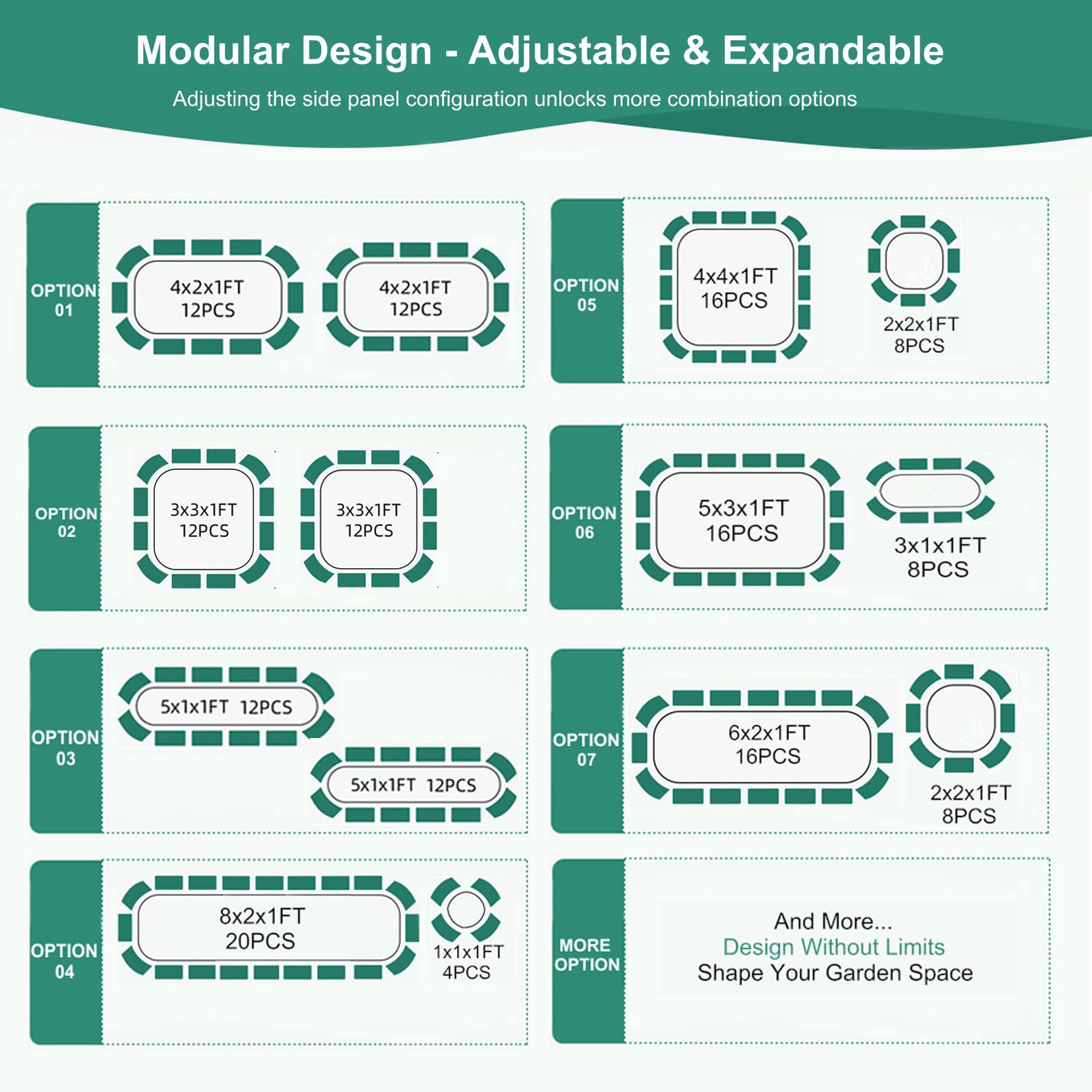 BIRDSINYARD modular two-pack enables scalable garden layouts for compact balconies or expanding plots.