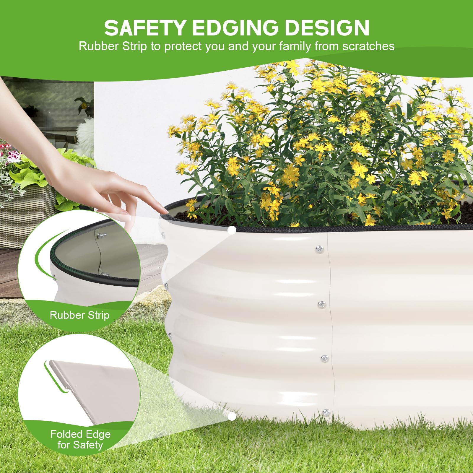 BIRDSINYARD beds offered in varied sizes and colors to fit spaces and plant collections.