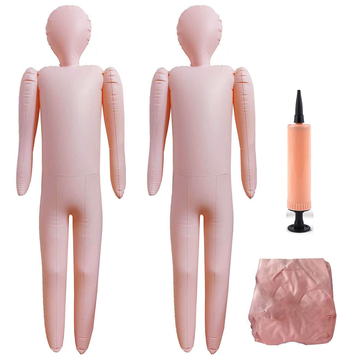 Birheatry 60-inch inflatable body mannequin standing for lifelike costume displays.