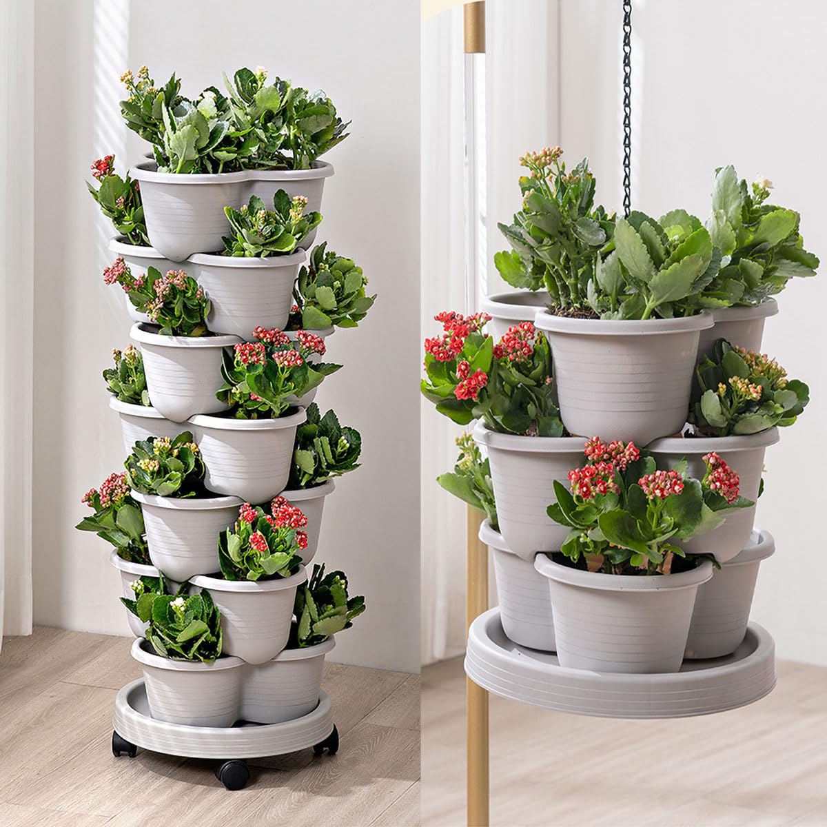 Birheatry compact garden on a balcony for small spaces.