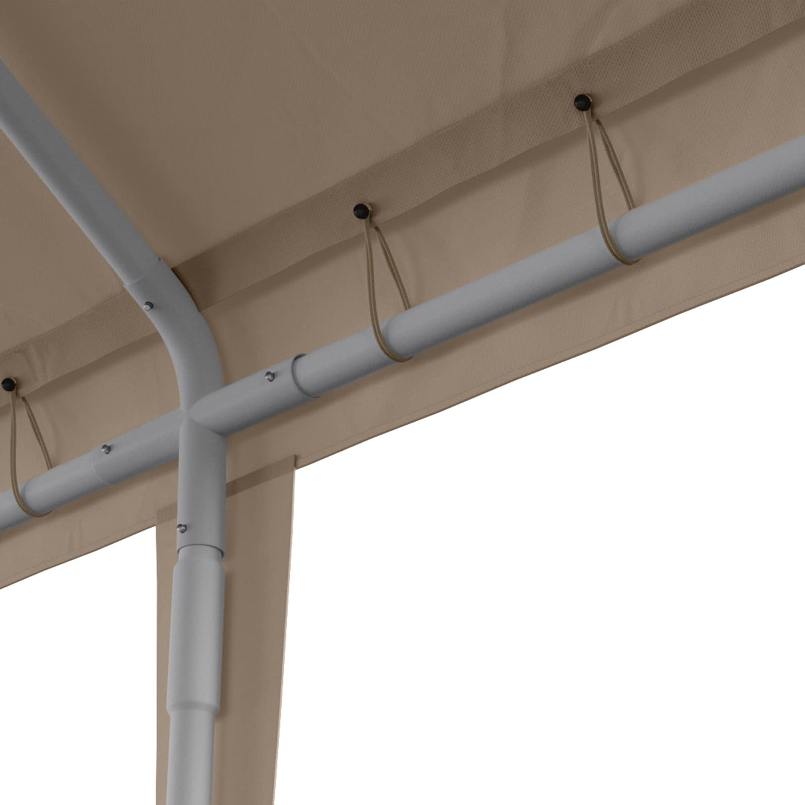 Birodeko ball bungees enable simple, flexible frame connections.
