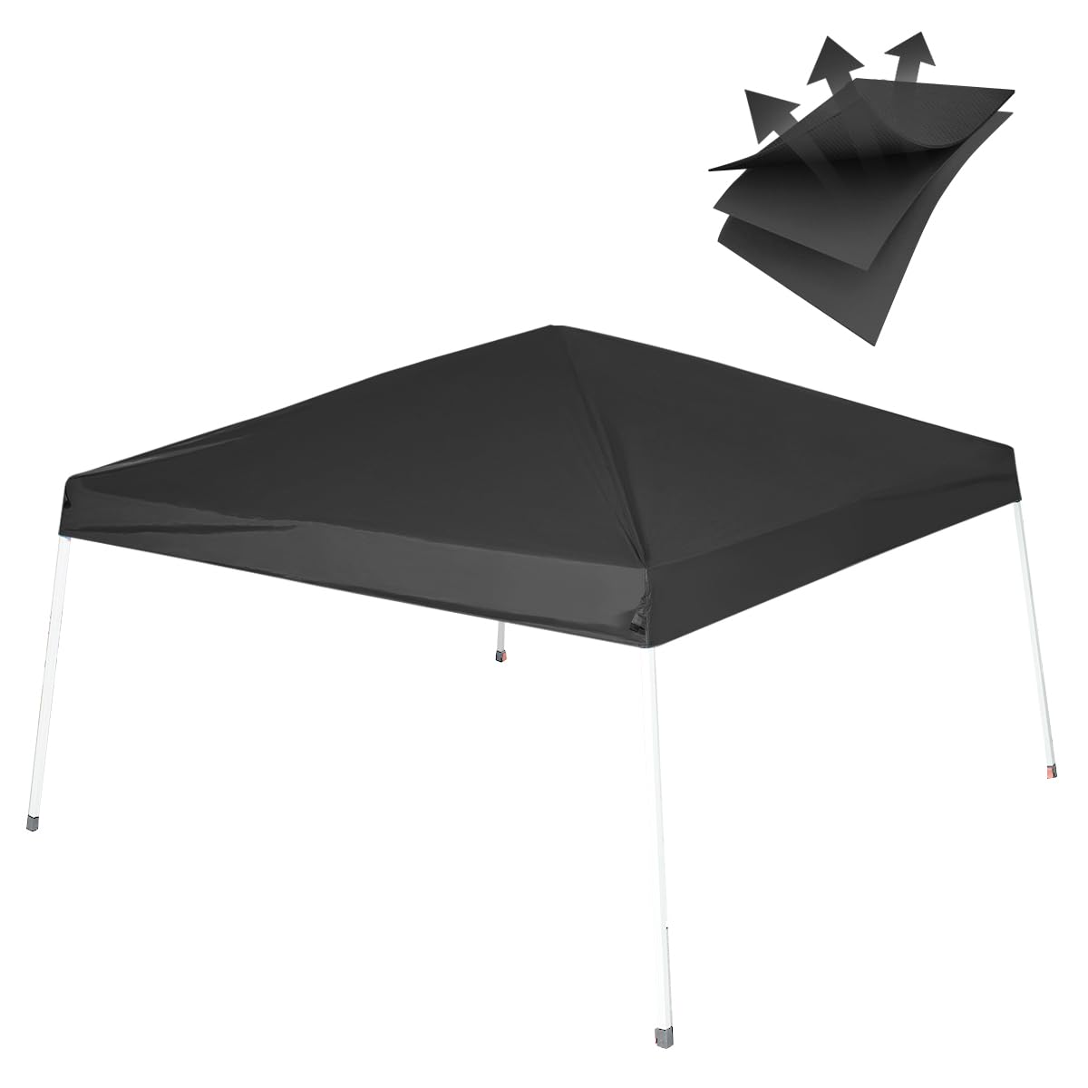 Birodeko canopy replacement top 8x8ft fits slanted-leg frames for renewal