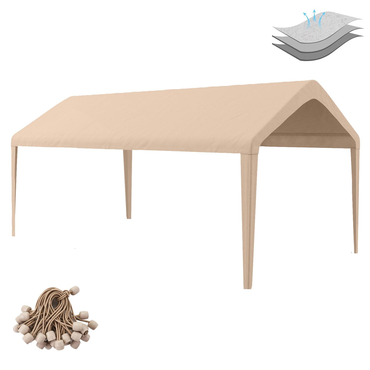 Birodeko carport replacement top 10x20 delivers durable weather protection.