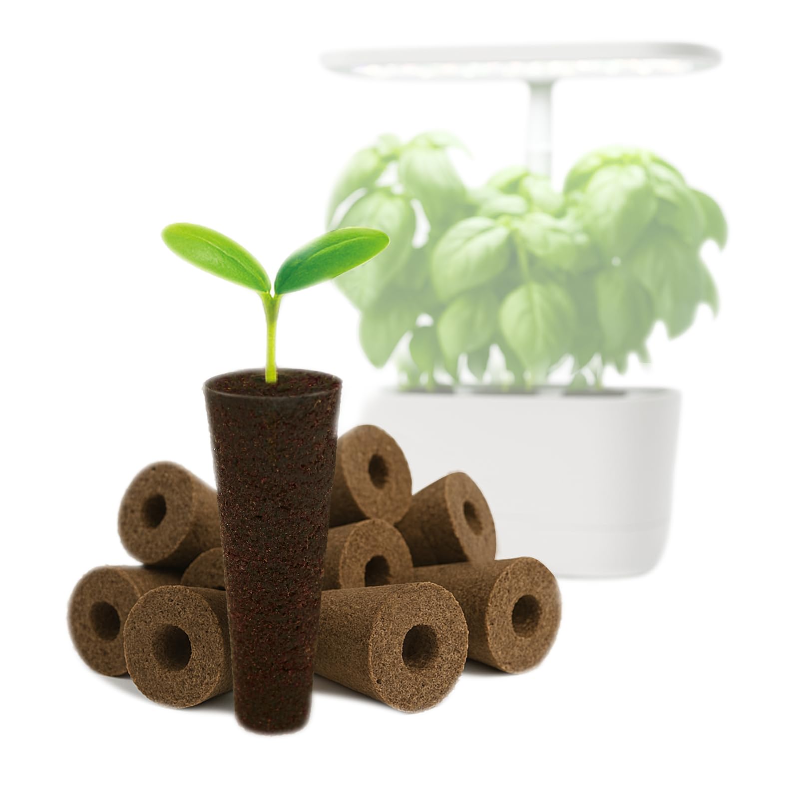 Bironzoco Grow Sponges 50 Pack refill for AeroGarden and other hydroponic systems.