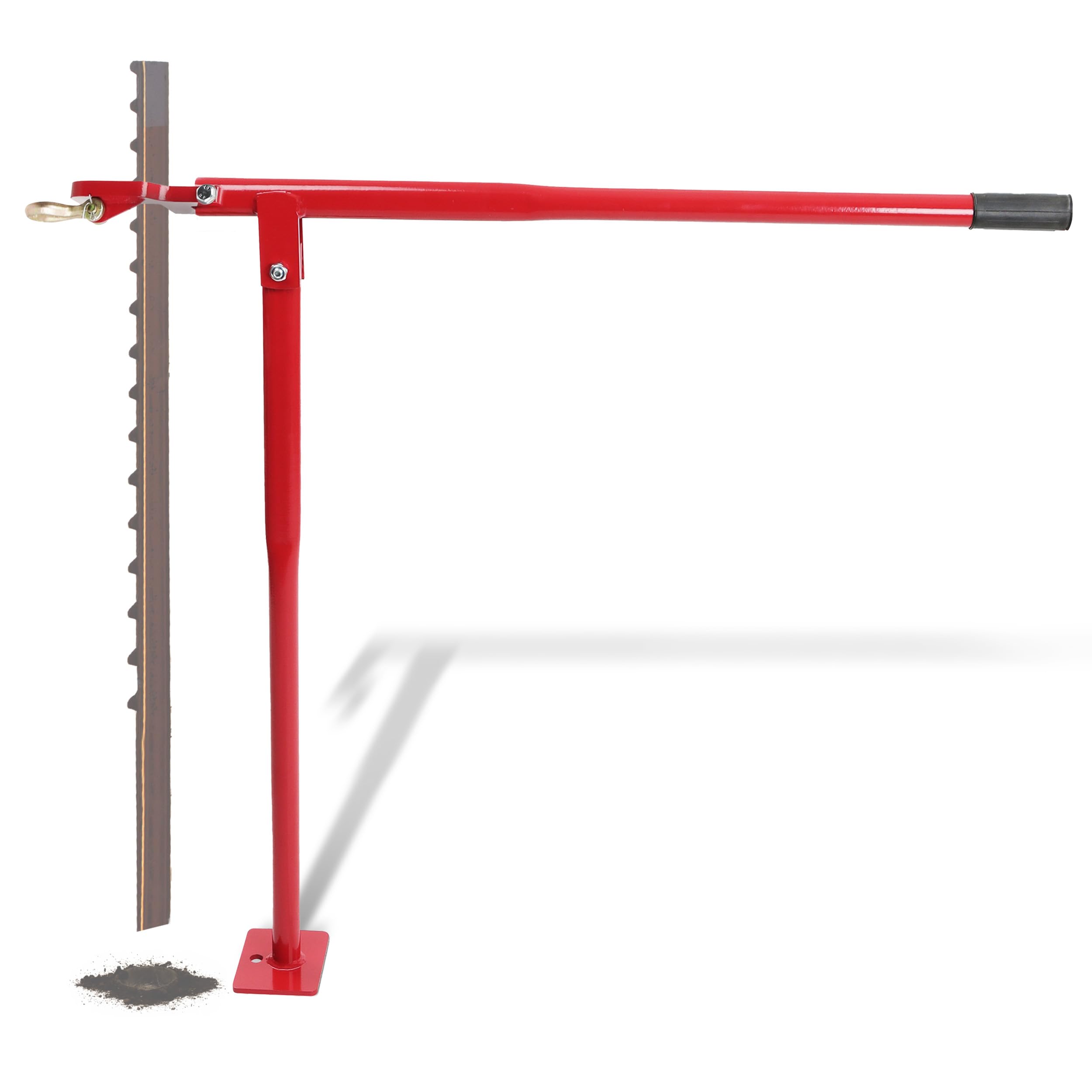 BISupply T Post Puller base demonstrates sturdy leverage for post removal in yards.