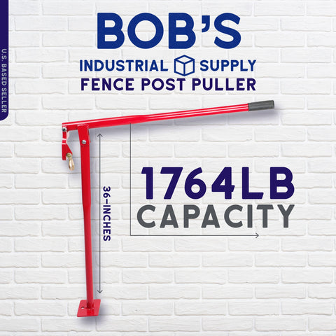 BISupply T Post Puller handle provides comfortable grip for stubborn post removal.