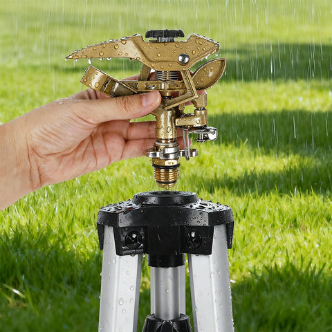 Biswing 360-degree top coverage offers large-area irrigation with customizable patterns.