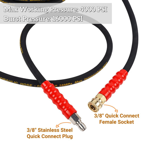Biswing 3/8 inch quick-connect female end for fast setup