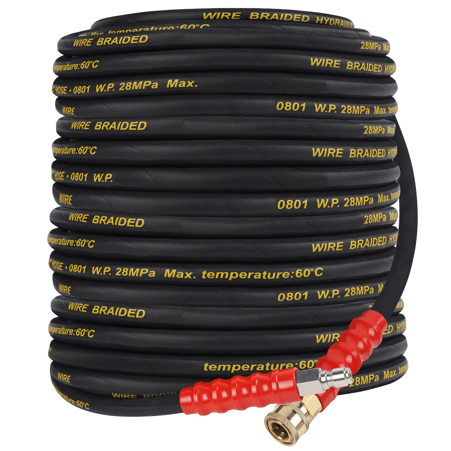 Biswing pressure washer hose, 50ft length for extended cleaning reach