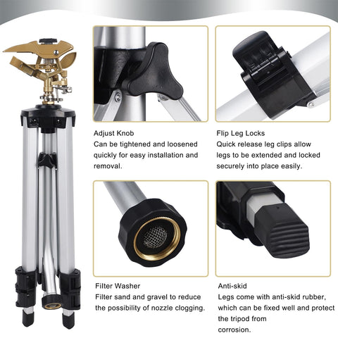 Biswing top distance dial for precise spray range control