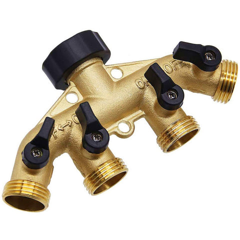 Biswing brass hose adapter connectors enabling flexible garden setups.