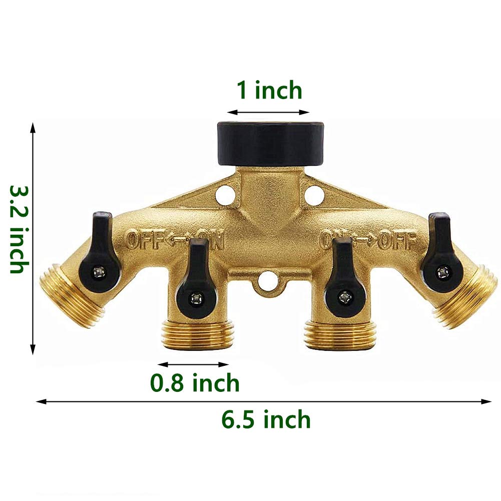 Biswing brass valve close-up showing independent shutoffs for precise control.