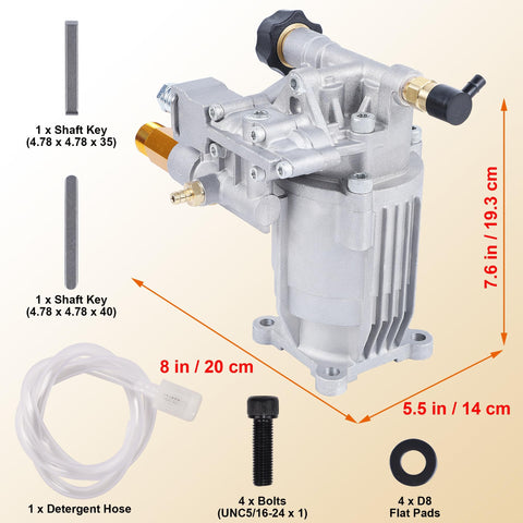 Biswing detergent hose included for convenient soap application