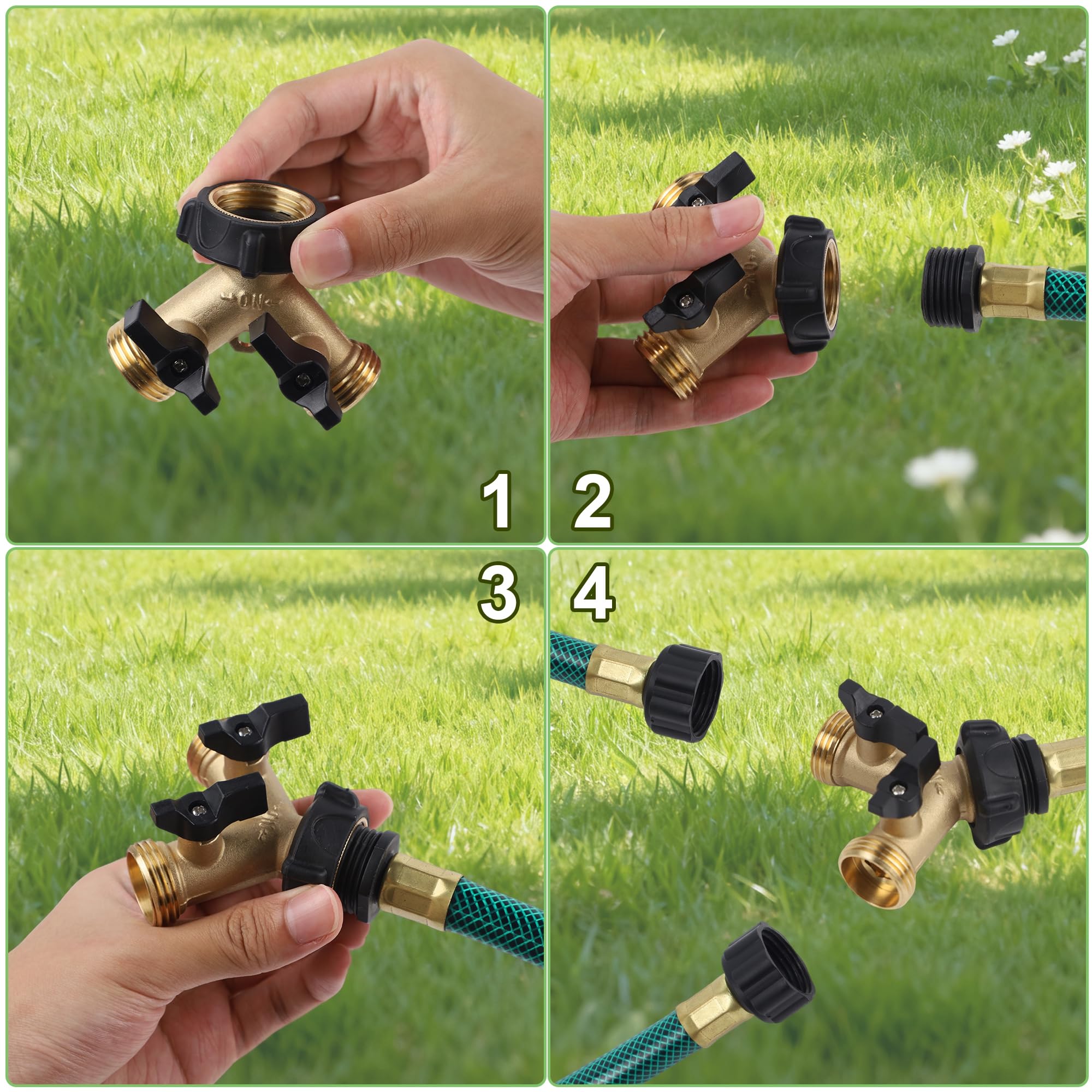 Biswing dual-valve flow-control enabling selective irrigation of zones.