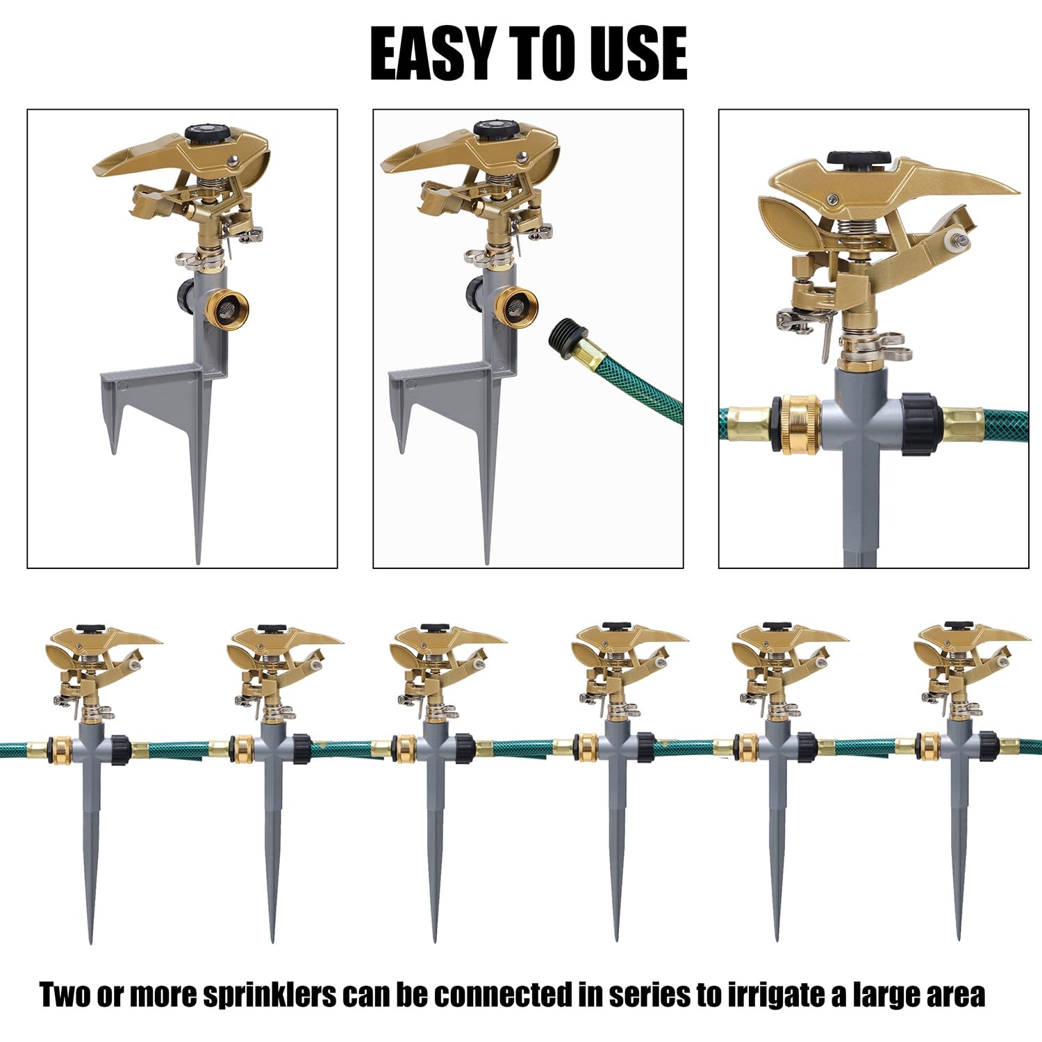 Biswing two-pack kit offers versatile irrigation options for lawns and gardens.