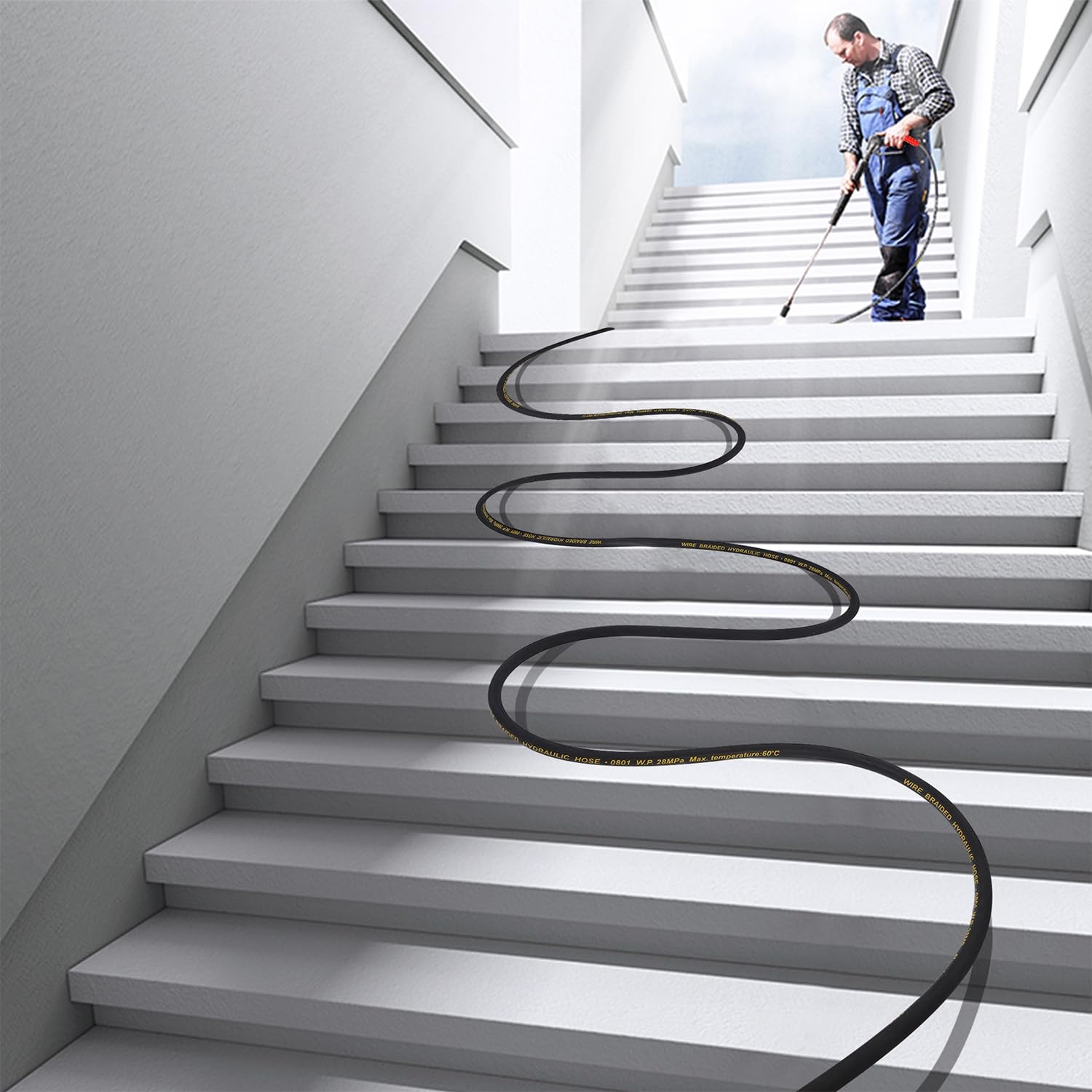 Biswing flexible coil design for easy storage and handling