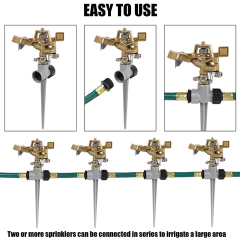 Biswing heavy-duty zinc alloy construction offers long-term outdoor use.
