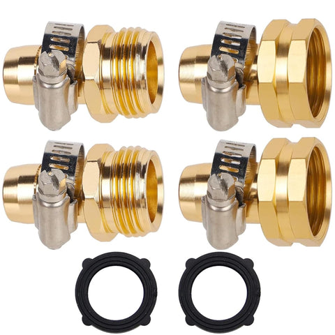 Biswing hose repair connector female aluminum for leak-free joins