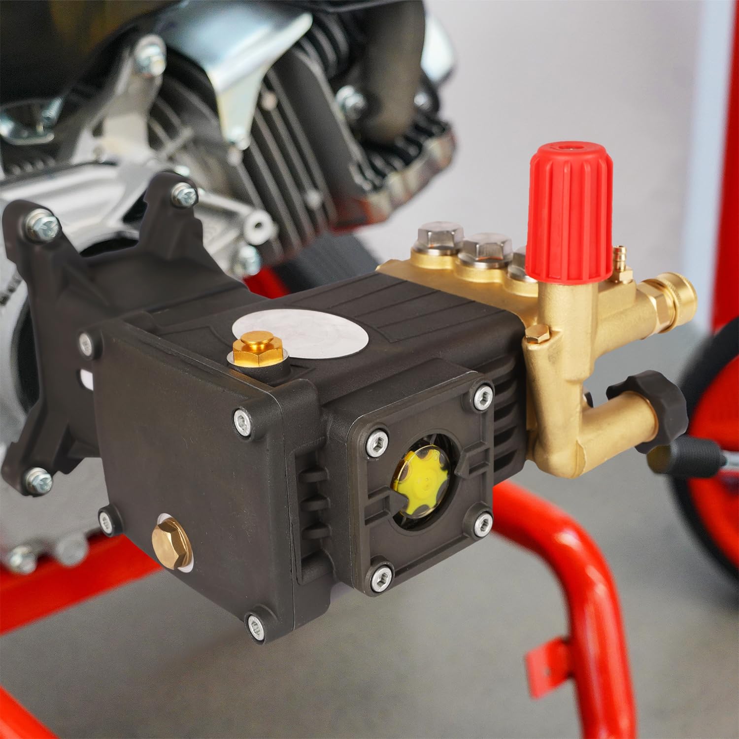 Biswing pump designed for cold water use on gas powered washers