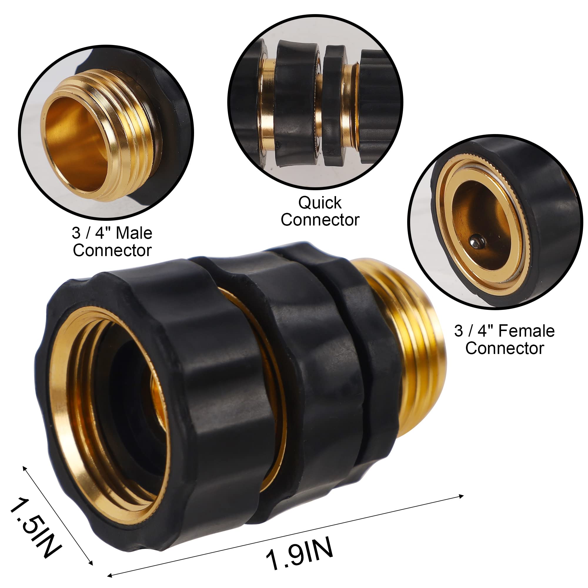 Biswing quick connectors pack ready for versatile hose setups and fast connections.