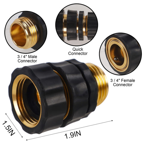 Biswing quick connectors pack ready for versatile hose setups and fast connections.