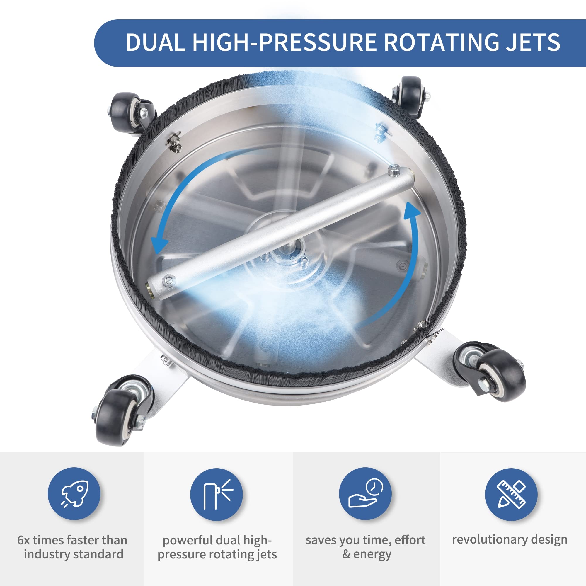 Biswing replacement nozzles for consistent cleaning power