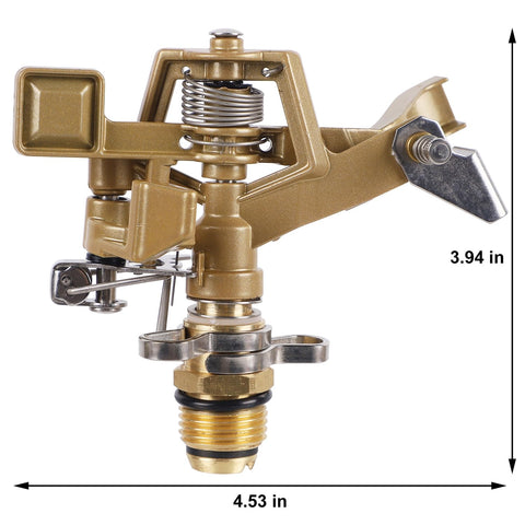 Biswing sprinkler coverage 40-70ft diameter demonstrates expansive lawn irrigation.