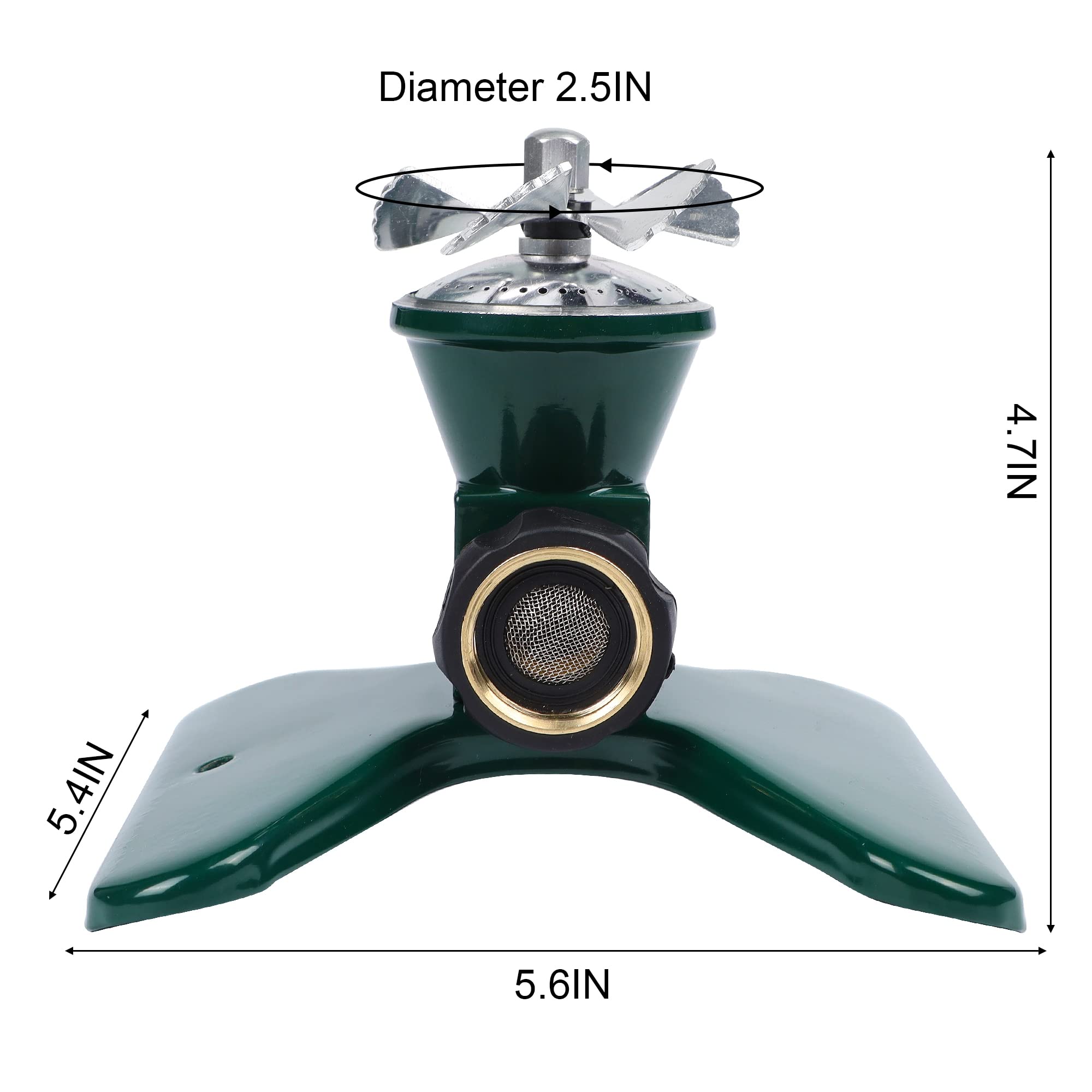 Biswing standard 3/4 inch garden hose connector for broad compatibility.