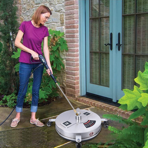 Biswing dual-jet action reduces streaks on large flat surfaces.