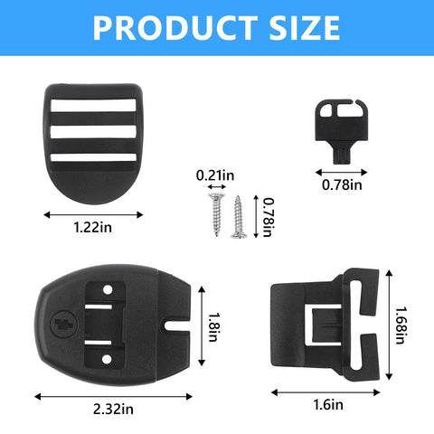 Biteyued adjustable sliders enable easy tensioning on spa covers.