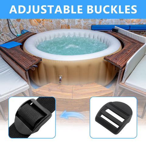 Biteyued universal clips fit straps 1–1.3 inches wide.