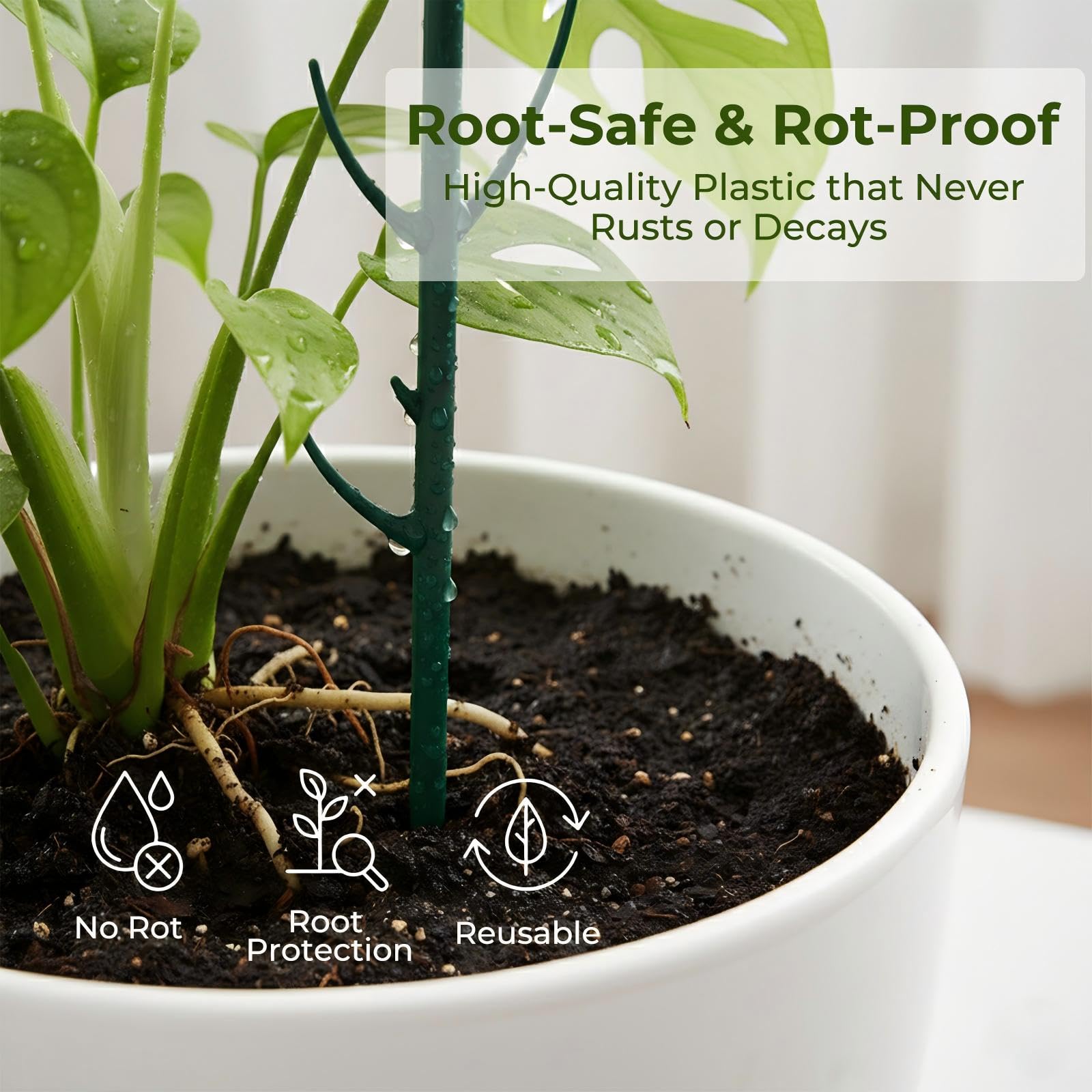 Bitjoy durable weatherproof plastic resists rot and rust for longevity.