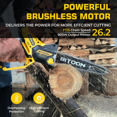 BITOON 3.0Ah battery and charger ready for outdoor pruning tasks