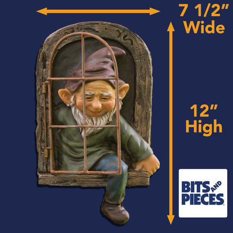 Bits and Pieces 12-inch elf tree-face decor fits small to mid-sized spaces.
