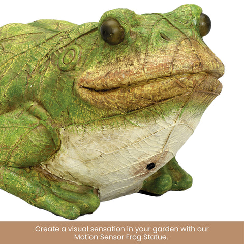 Bits and Pieces garden frog decor adds whimsy to landscapes and spaces.