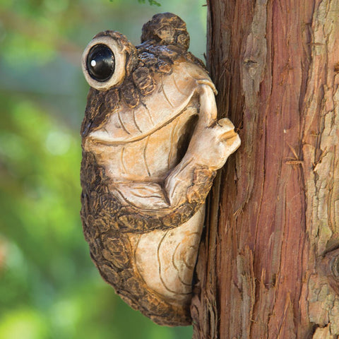 Bits and Pieces Keep Quiet Frog Tree Peeker gift idea for nature lovers