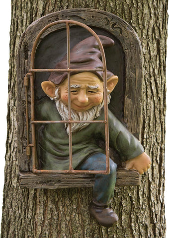 Bits and Pieces outdoor elf decor stands up to weather while remaining playful.