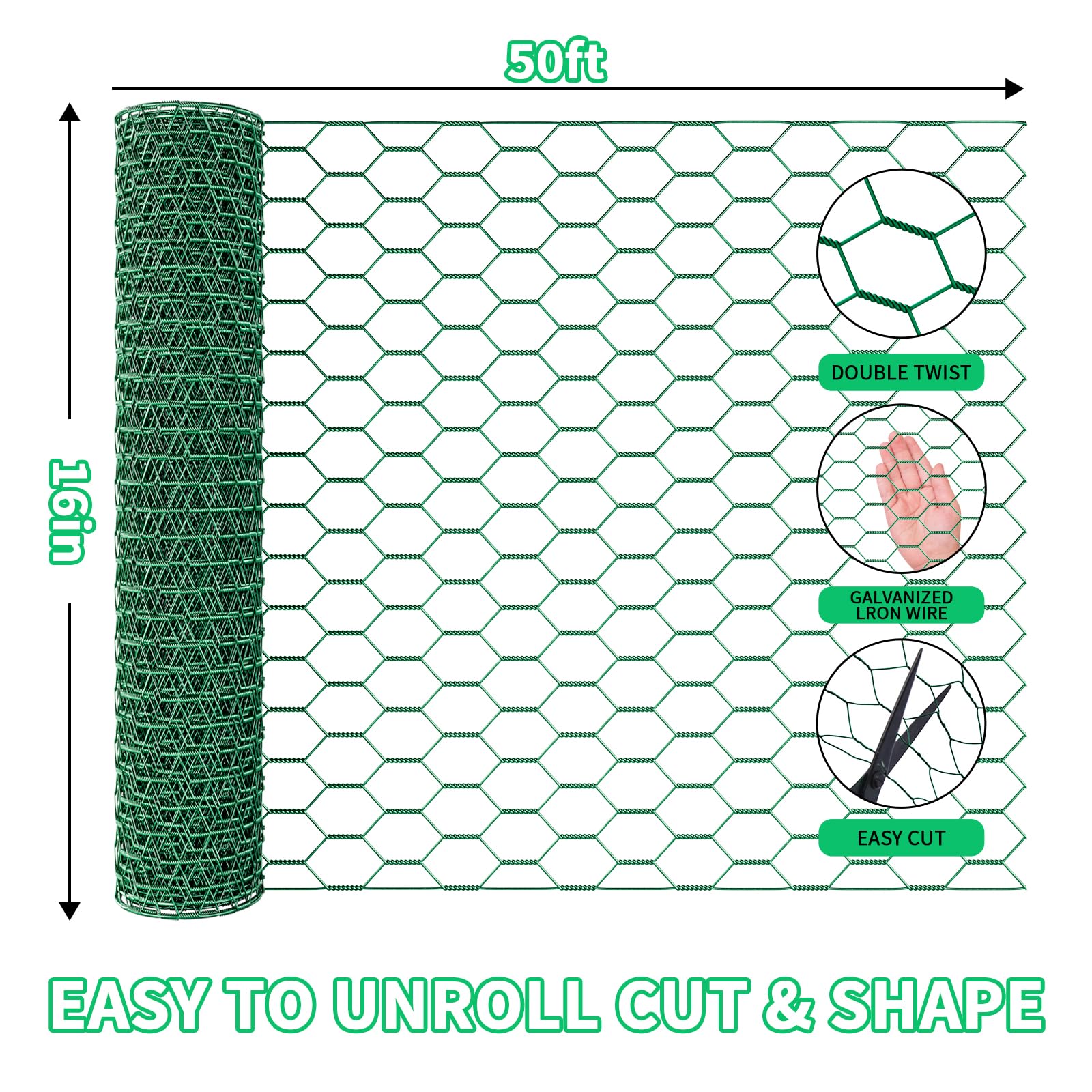 Bittesnew hexagonal mesh closeup showing durable pattern