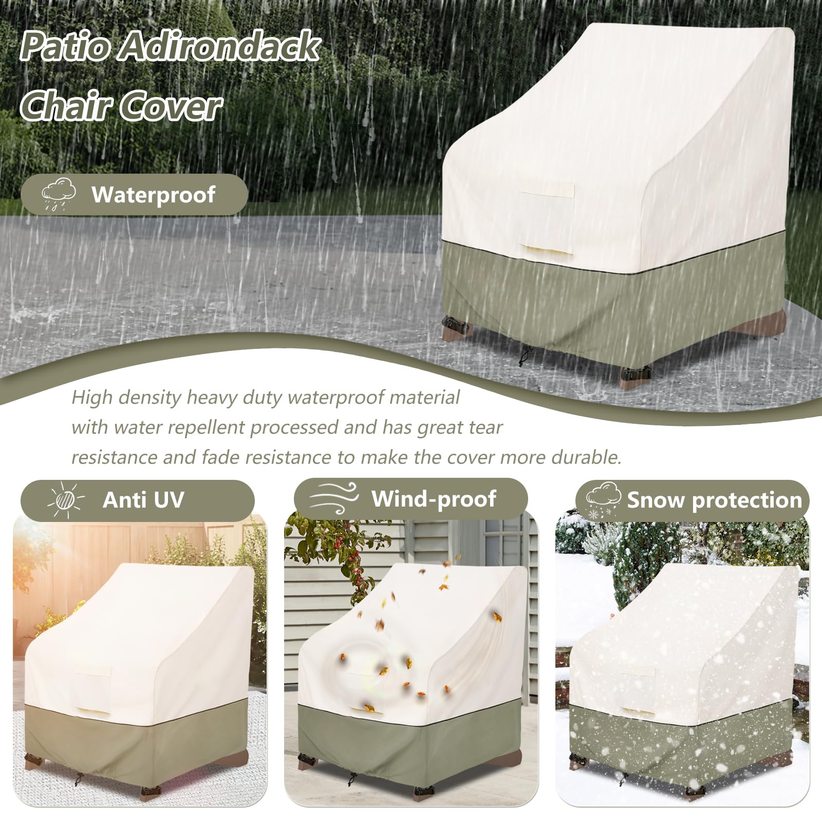 Bitubi beige color blends with most patios for a cohesive look.
